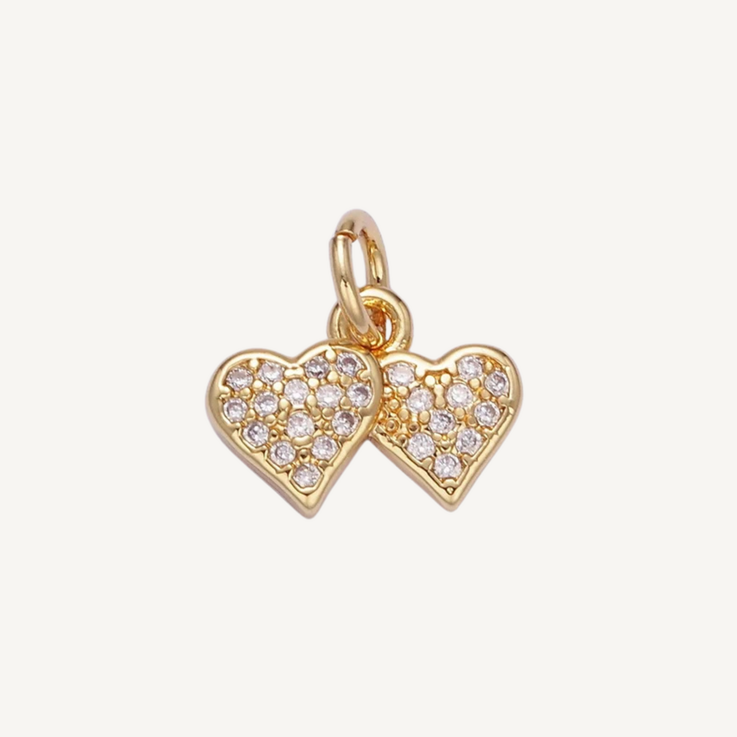 Mini Two Hearts Charm