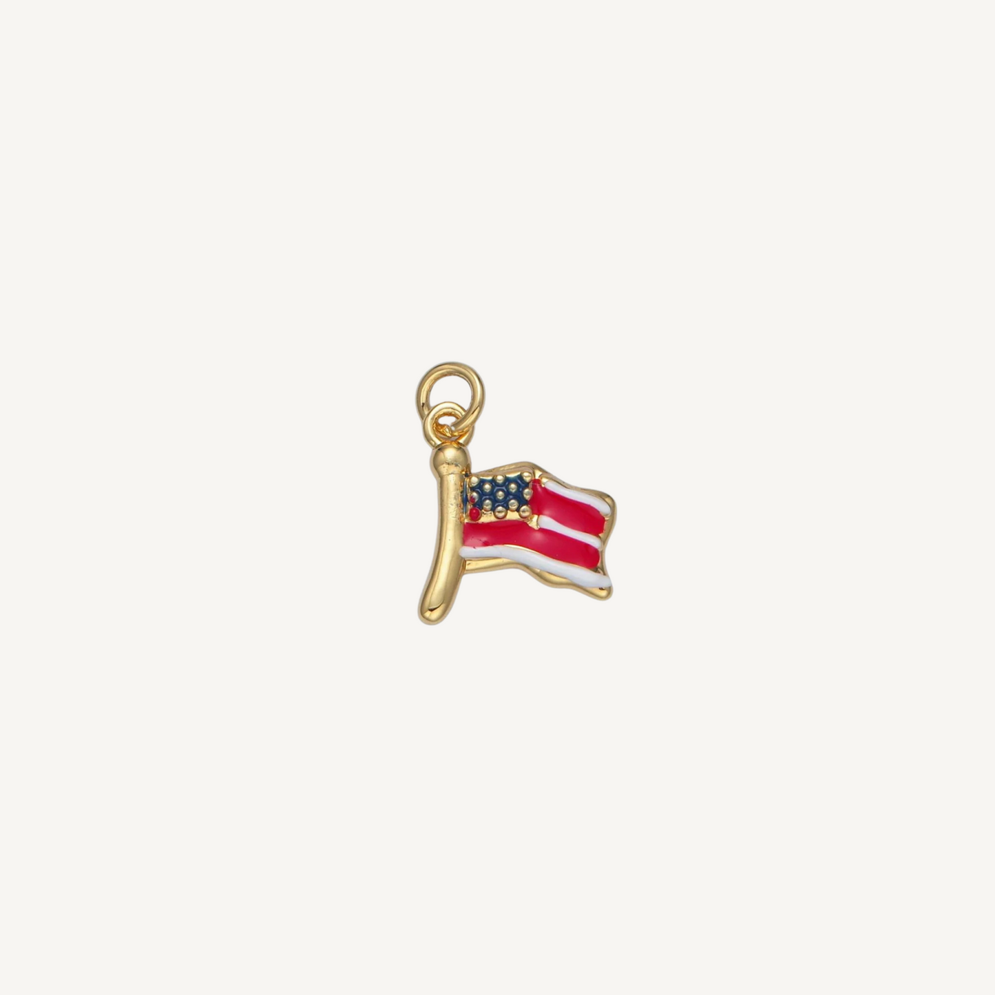 Small American Flag Charm