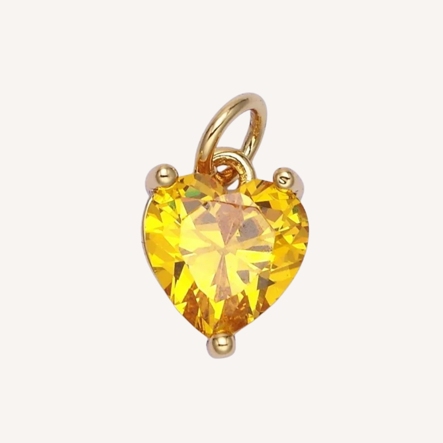 Small Colored Heart Charms