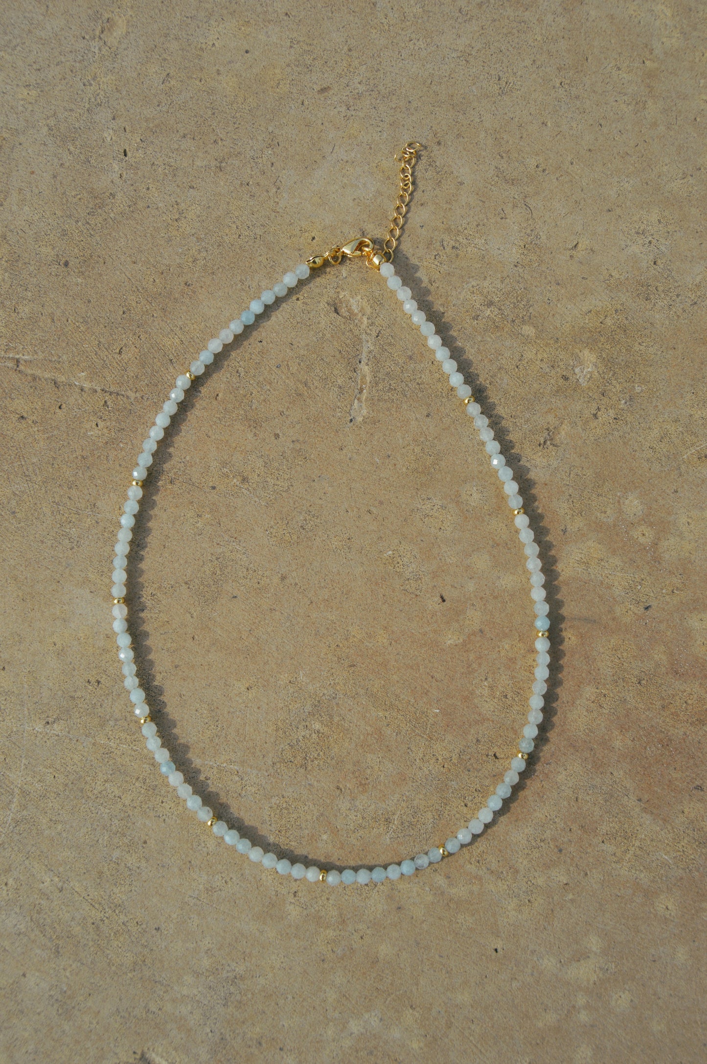 Gemstone & Gold Beaded Necklace