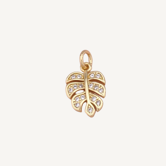 Small Tropical Leaf Charm
