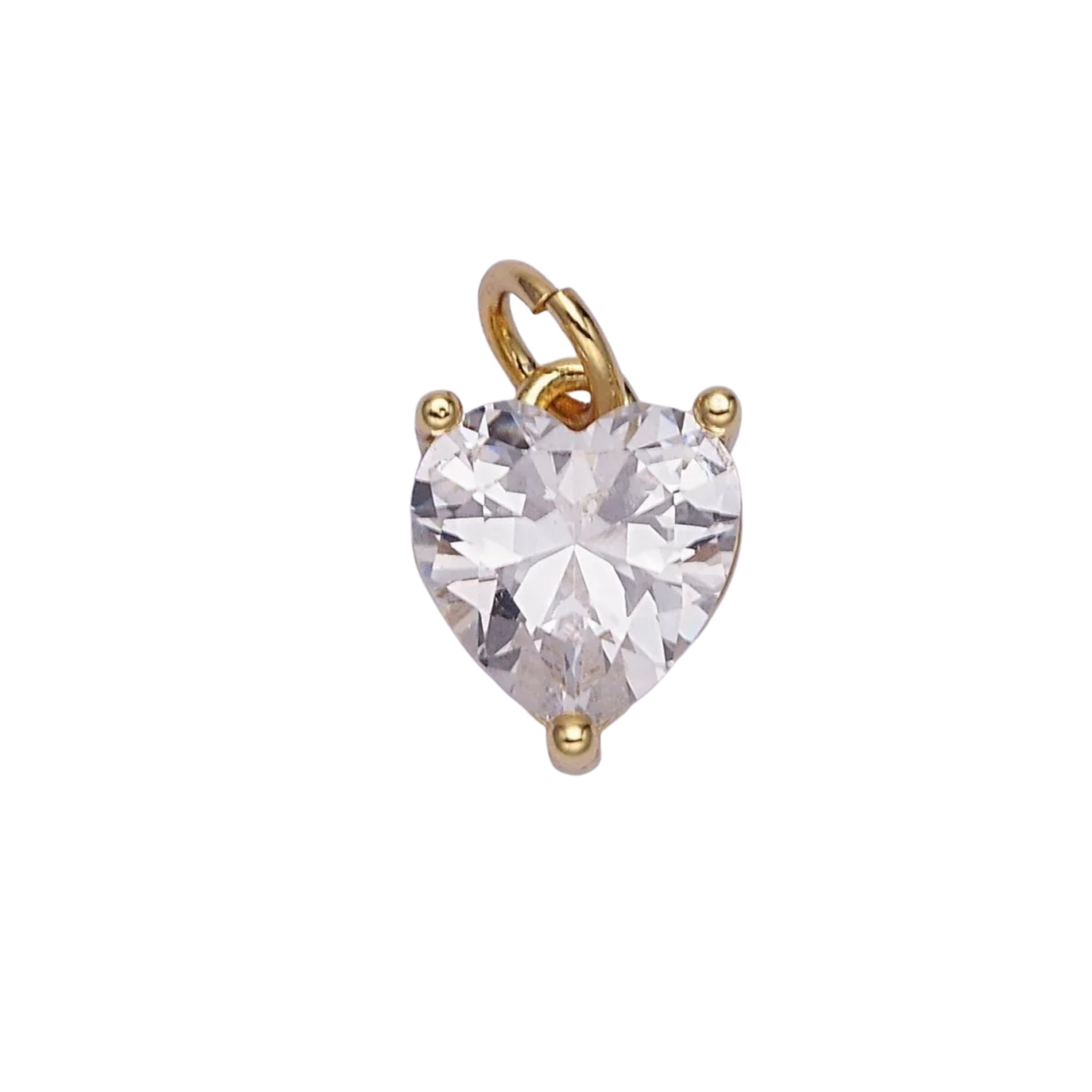 Small Colored Heart Charms