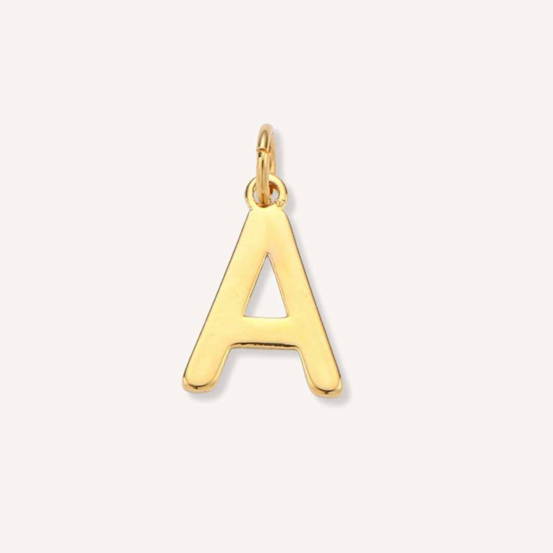 Small Gold Initial Charm