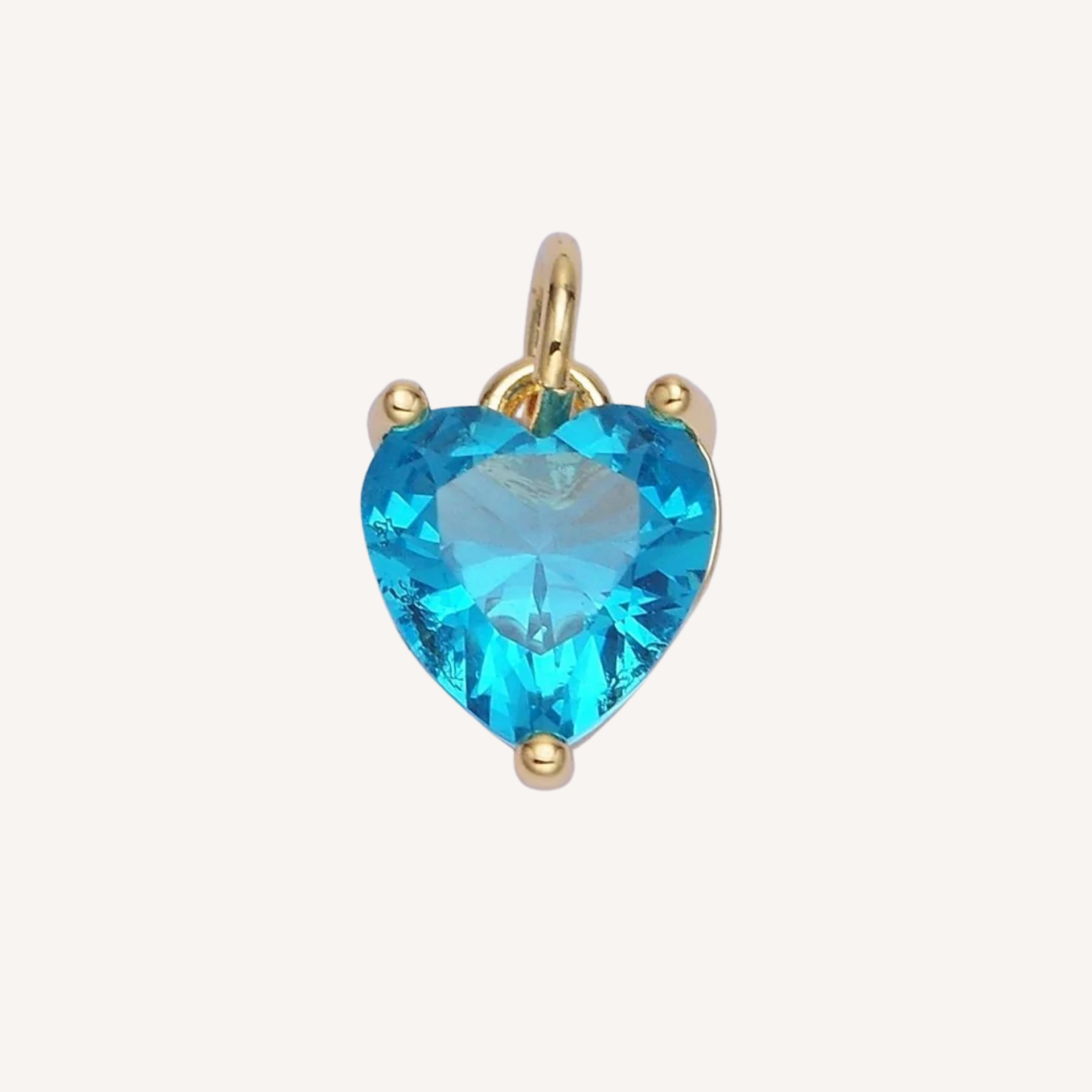 Small Colored Heart Charms