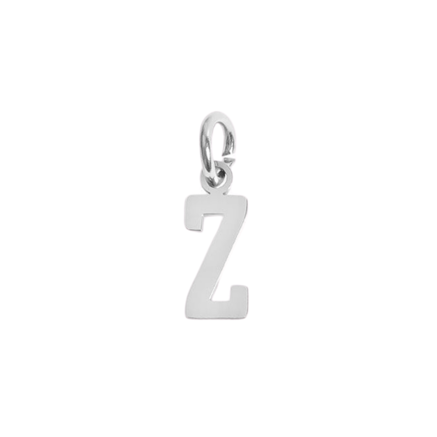 Small Silver Varsity Initial Charms