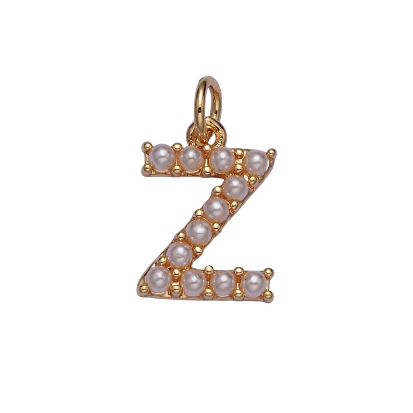 Medium Pearl Initial Charm