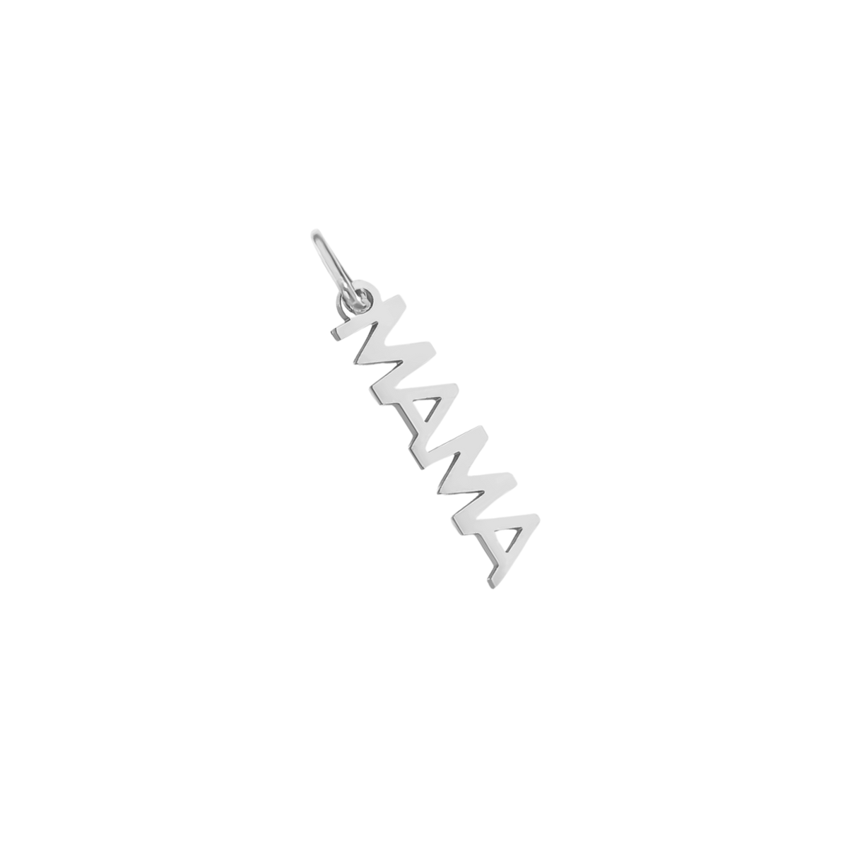 Small Silver "MAMA" Charm