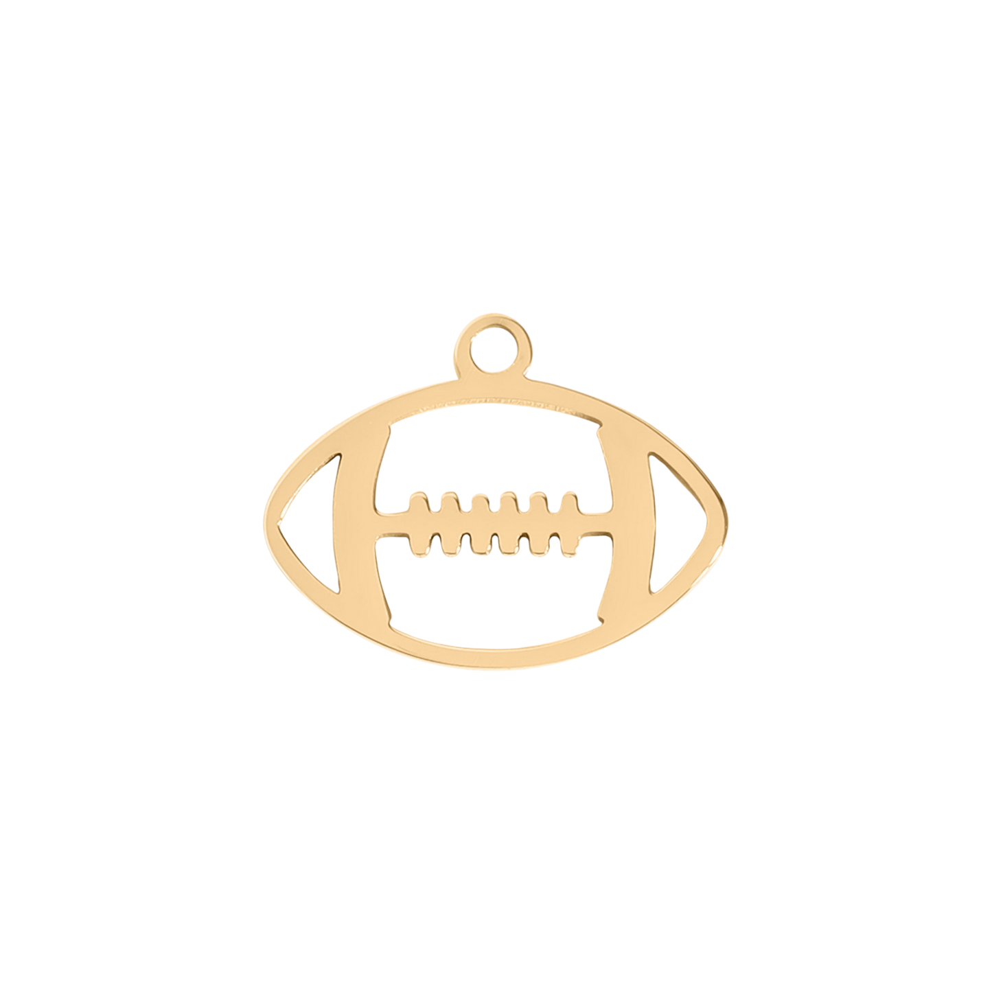 Medium Gold Football Charm