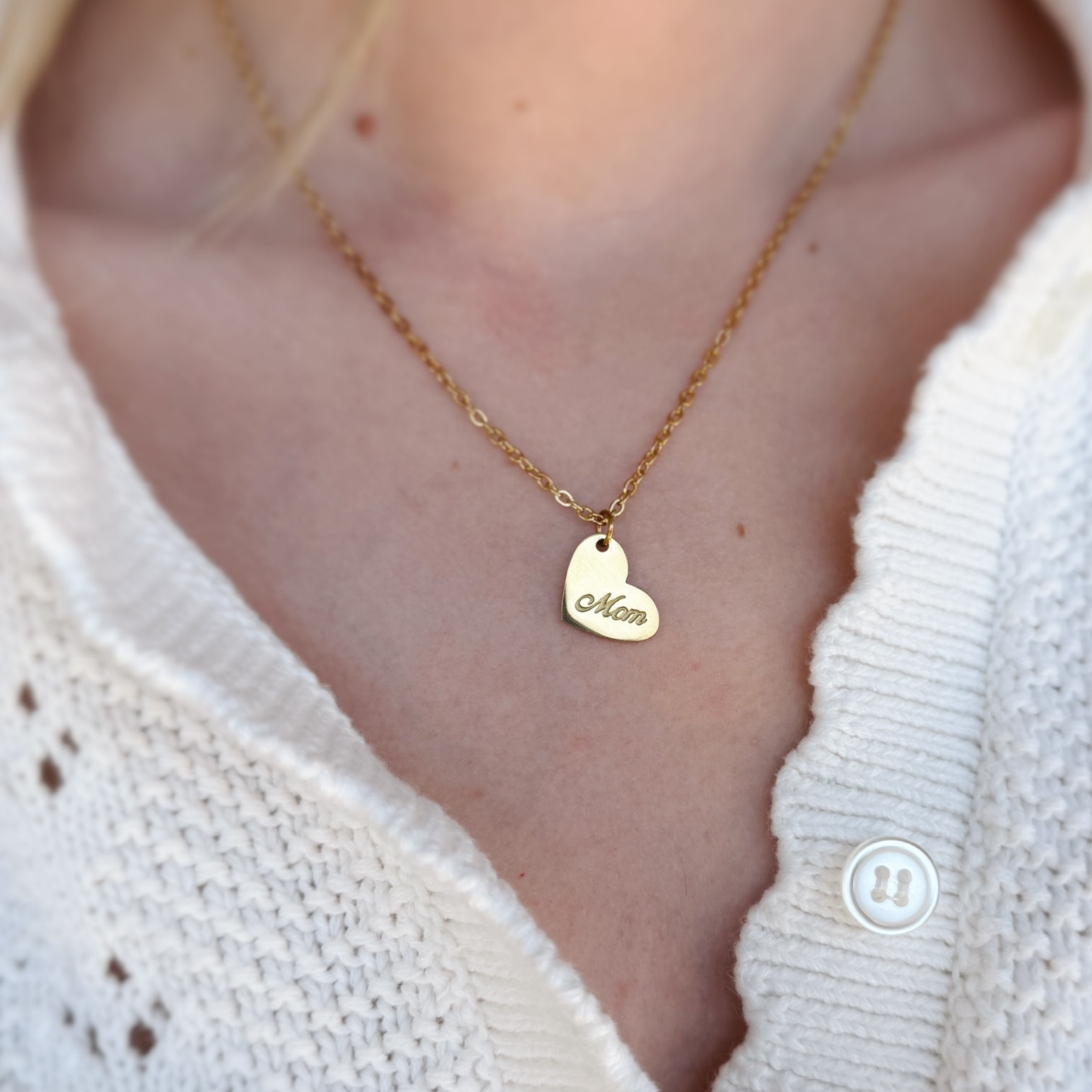 Mom Heart Necklace