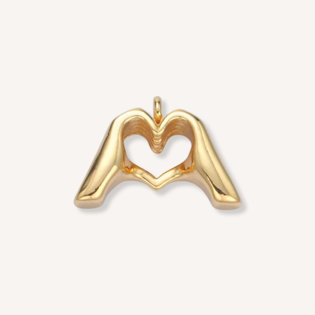 Small Heart Hands Charm