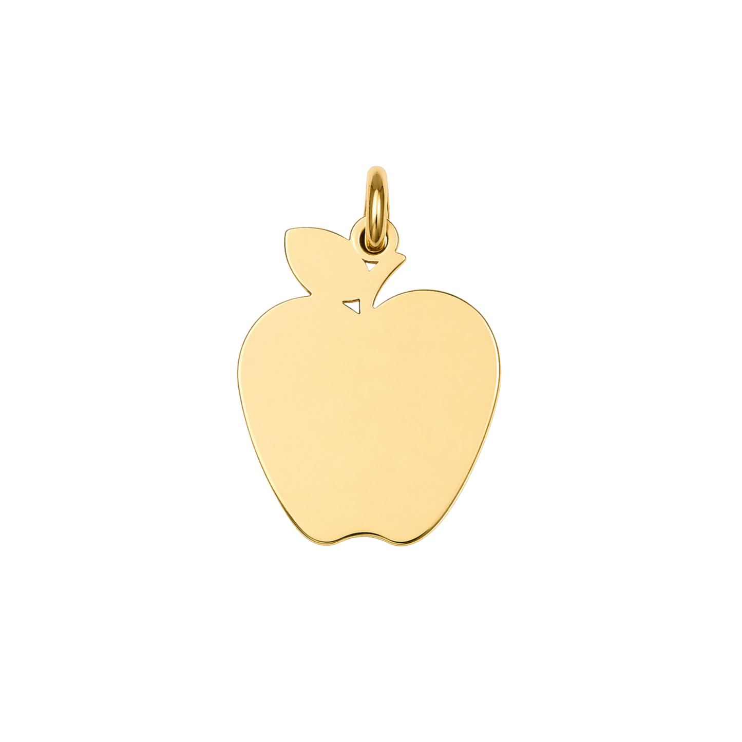 Medium Gold Apple Charm (Engravable)