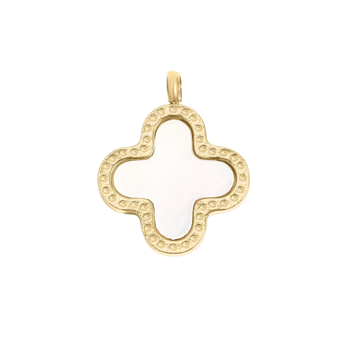 Medium White Clover Charm