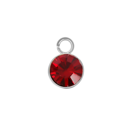 Mini Silver Birthstone Charms