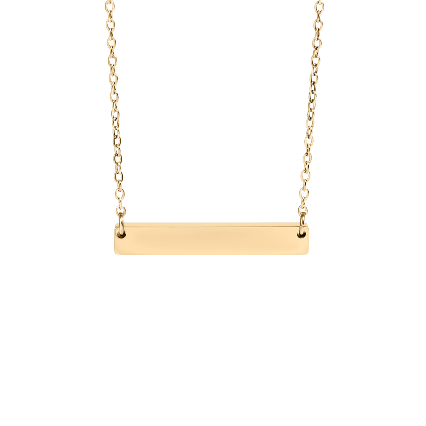Engraved Bar Necklace