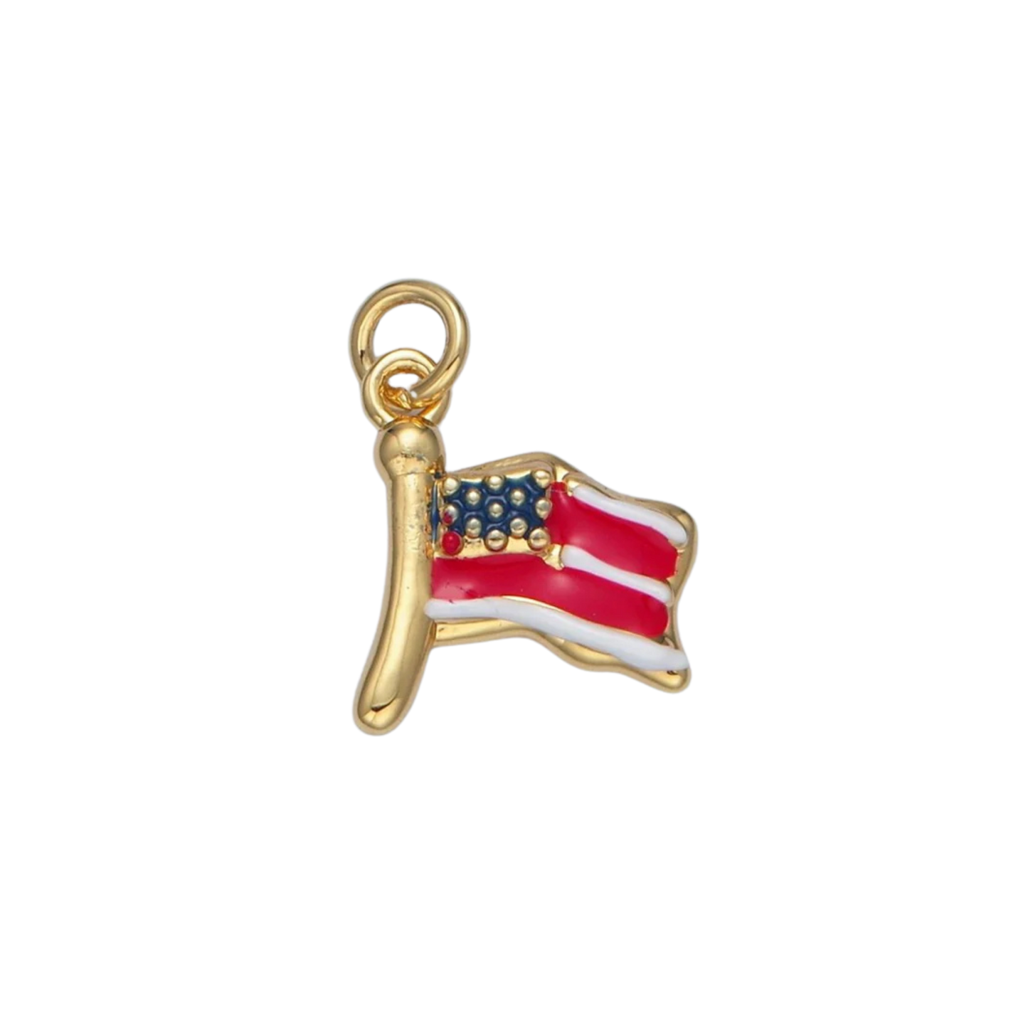 Small American Flag Charm