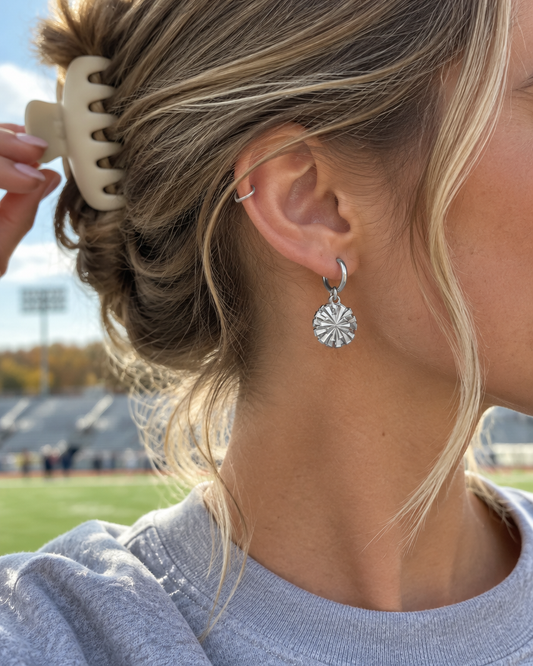Pom Dangle Earrings