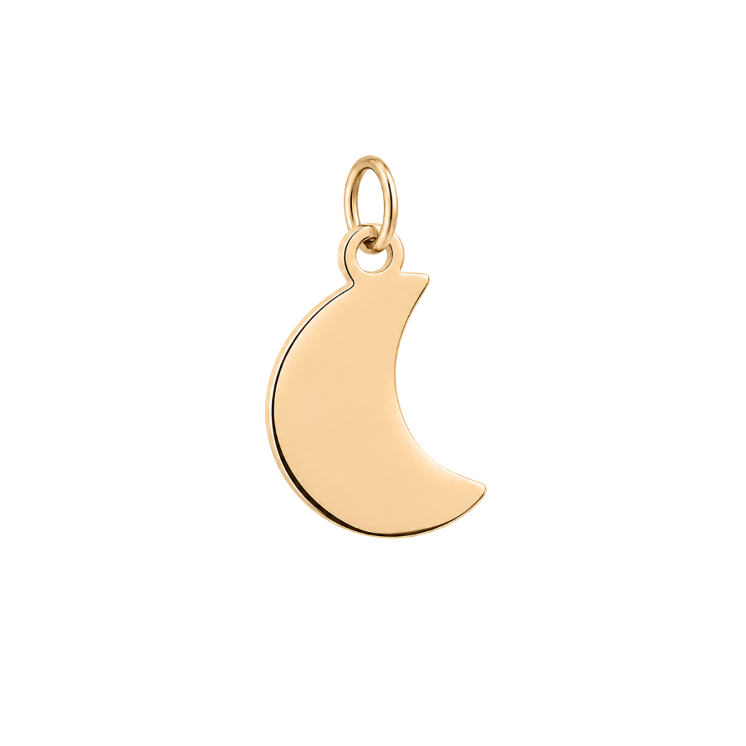 Small Gold Moon Charm