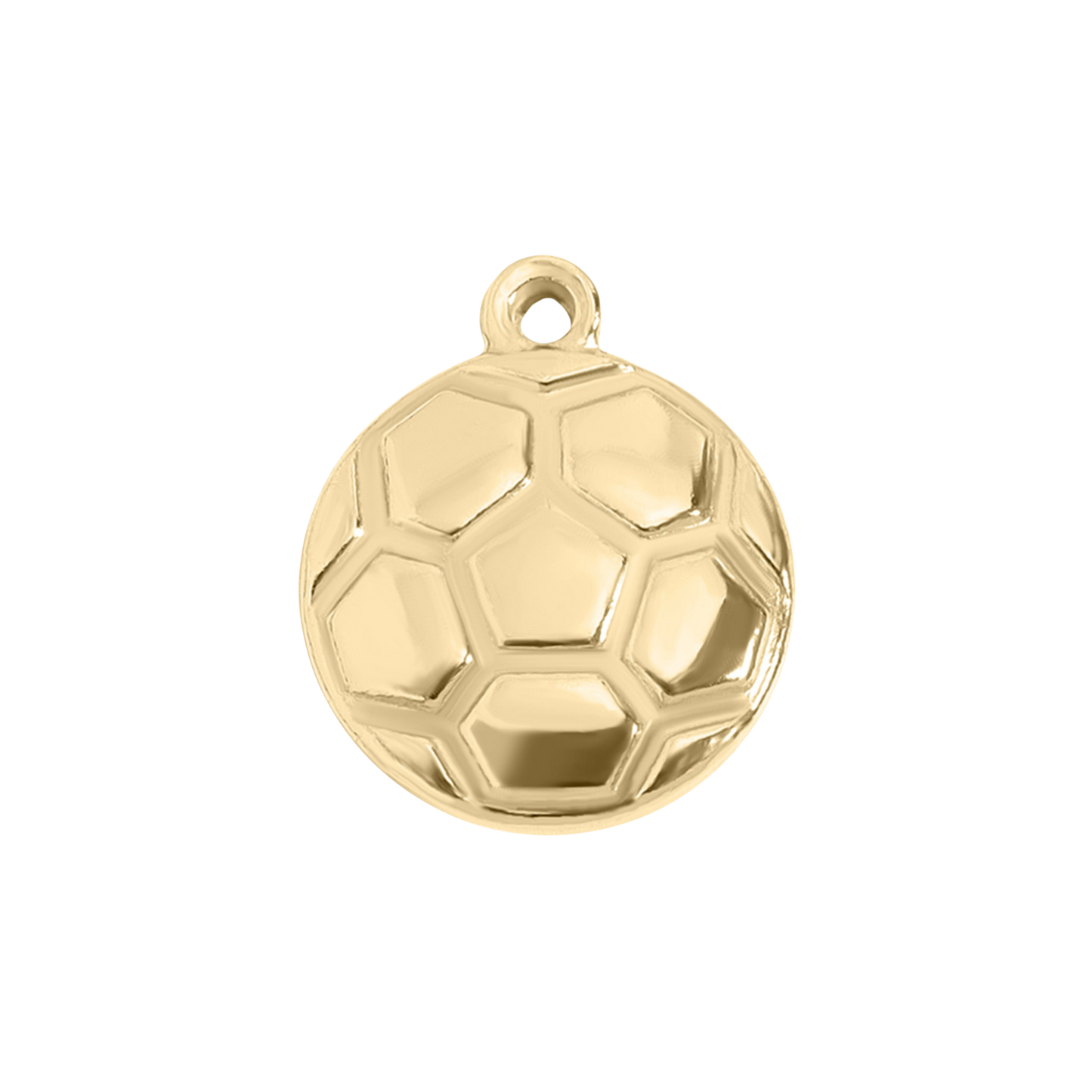 Medium Gold Soccer Ball Charm