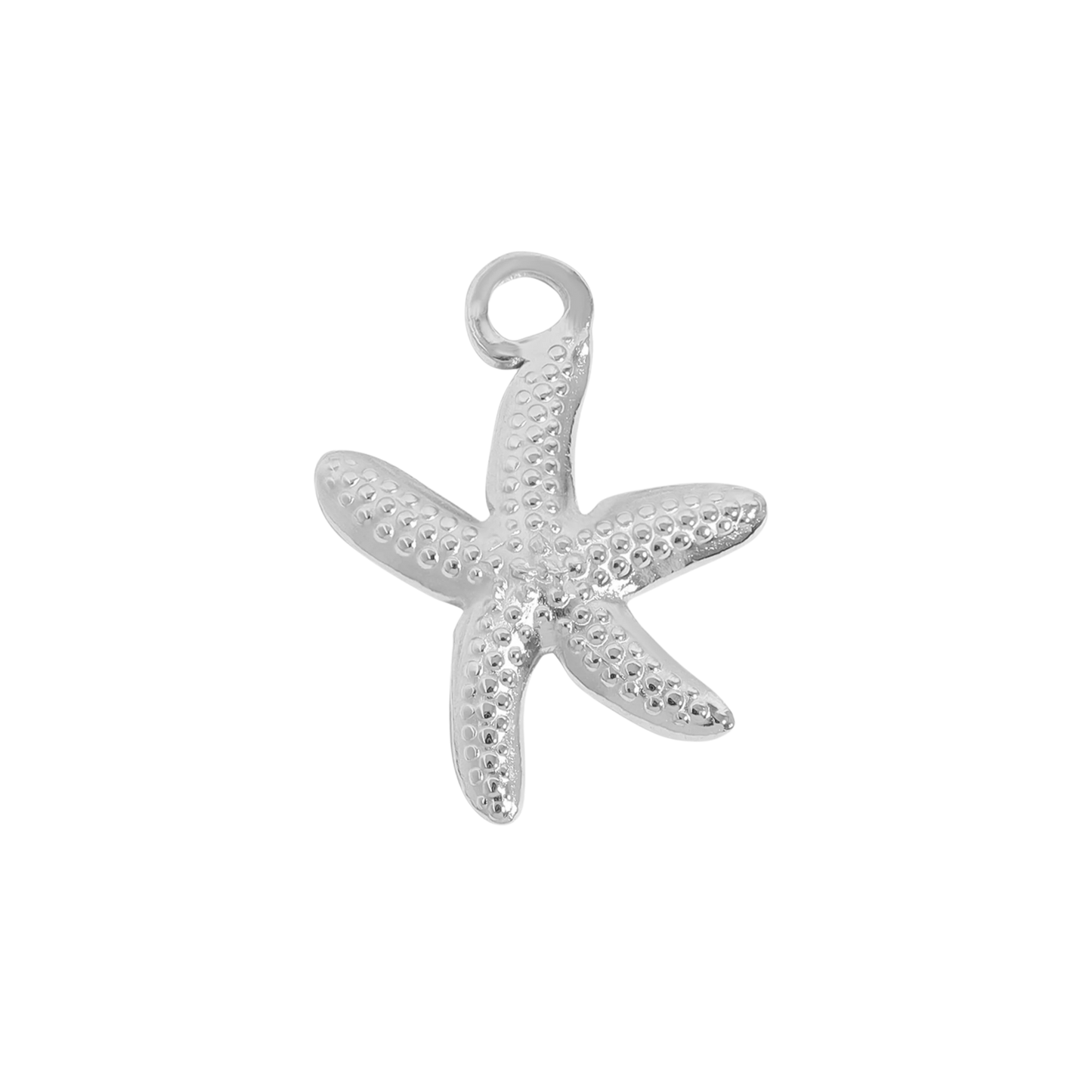 Medium Silver Starfish Charm