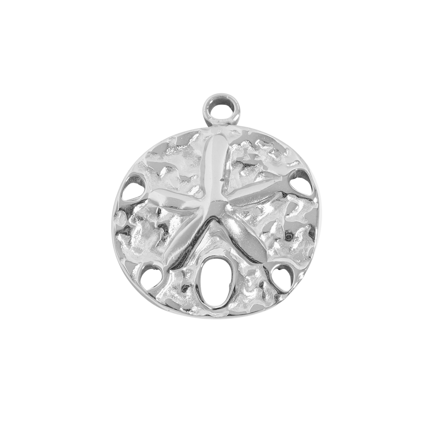 Medium Silver Sand Dollar Charm
