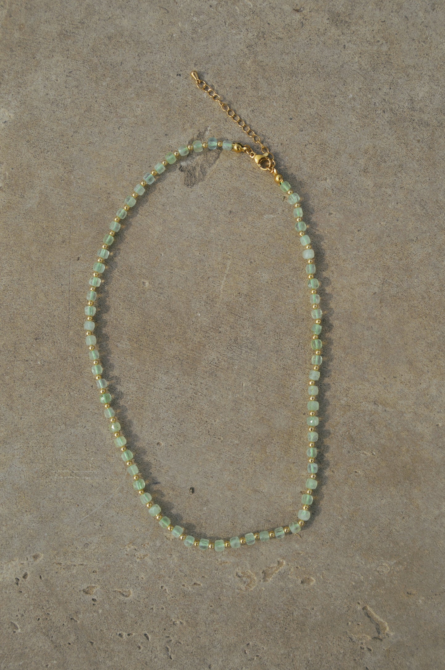 Gemstone & Gold Beaded Necklace
