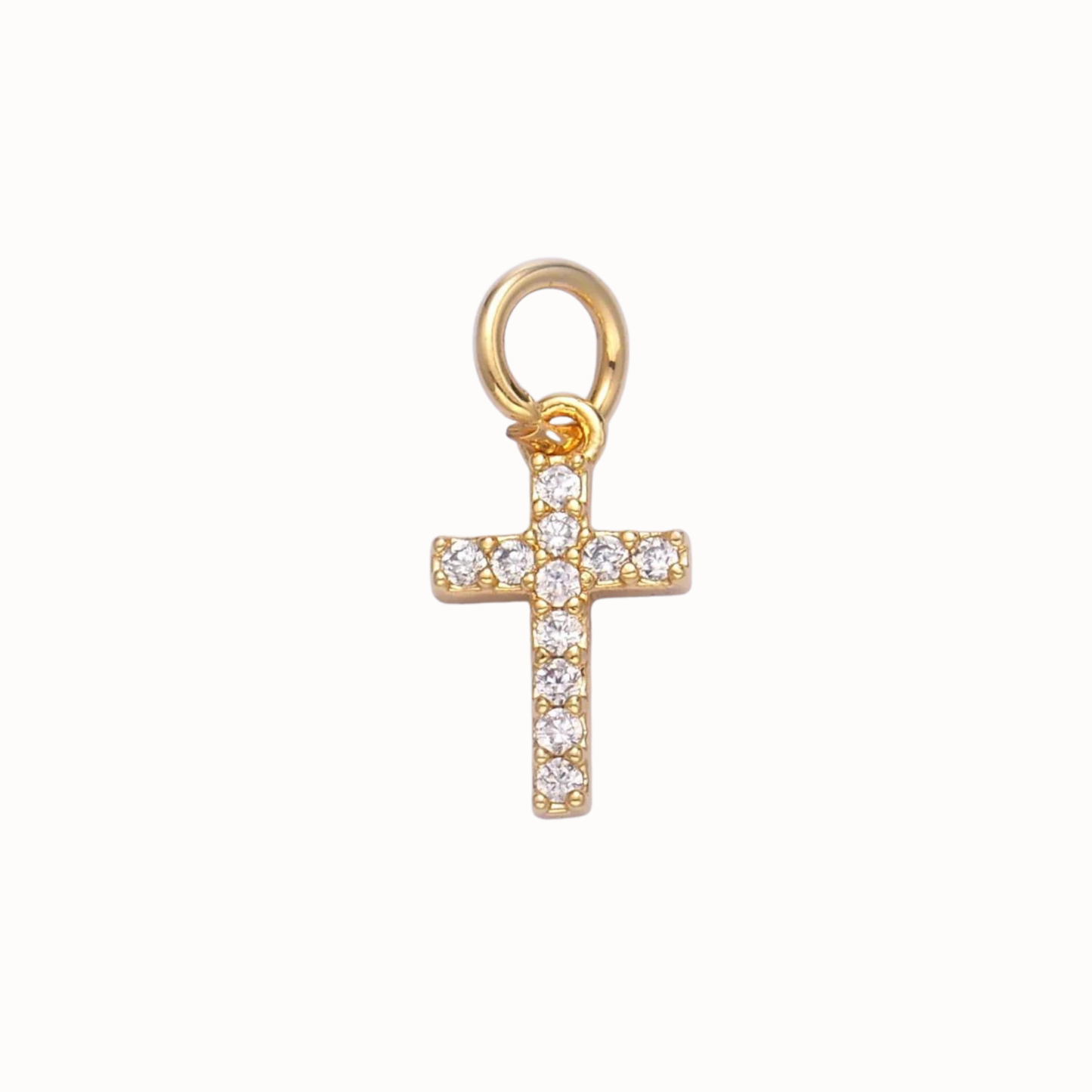 Rhinestone Cross Charms