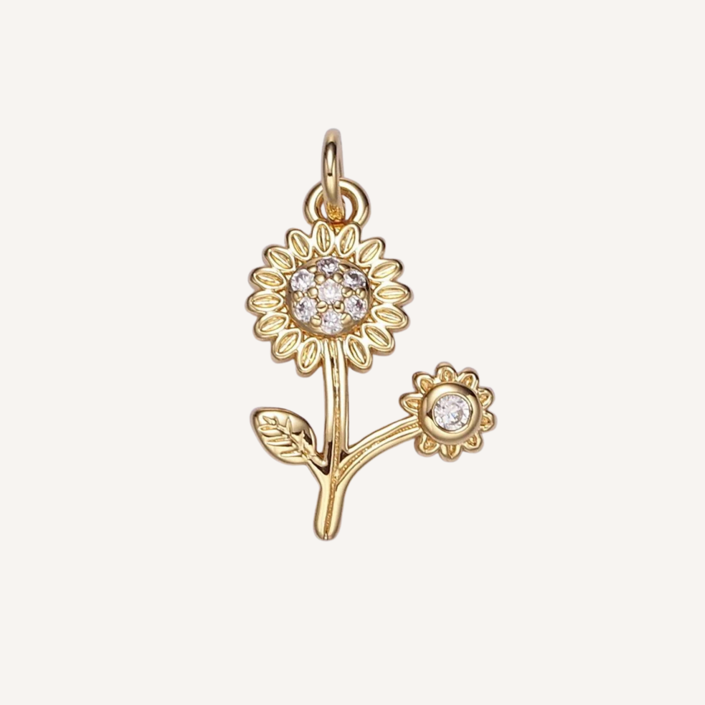 Small Sunflower Charm