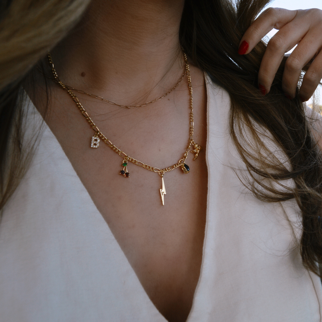 Small Gold Lightning Bolt