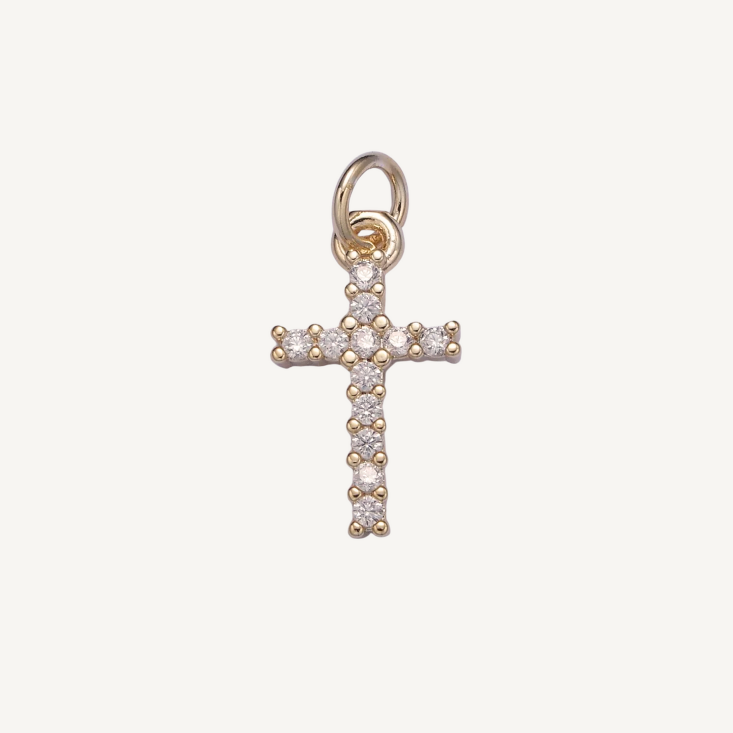 Rhinestone Cross Charms