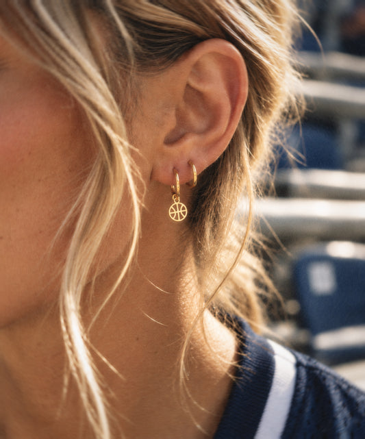 Basketball Dangle Earrings