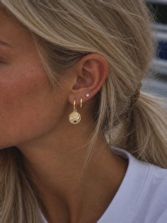 Soccer Ball Dangle Earrings