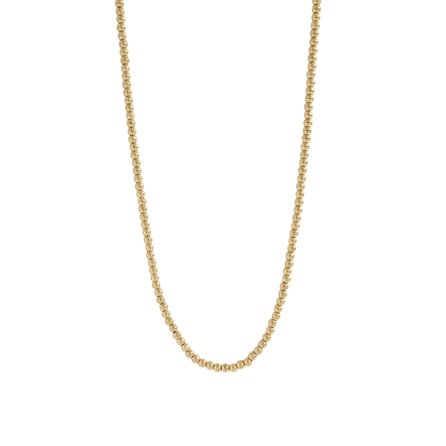 18K Gold Beaded Necklace