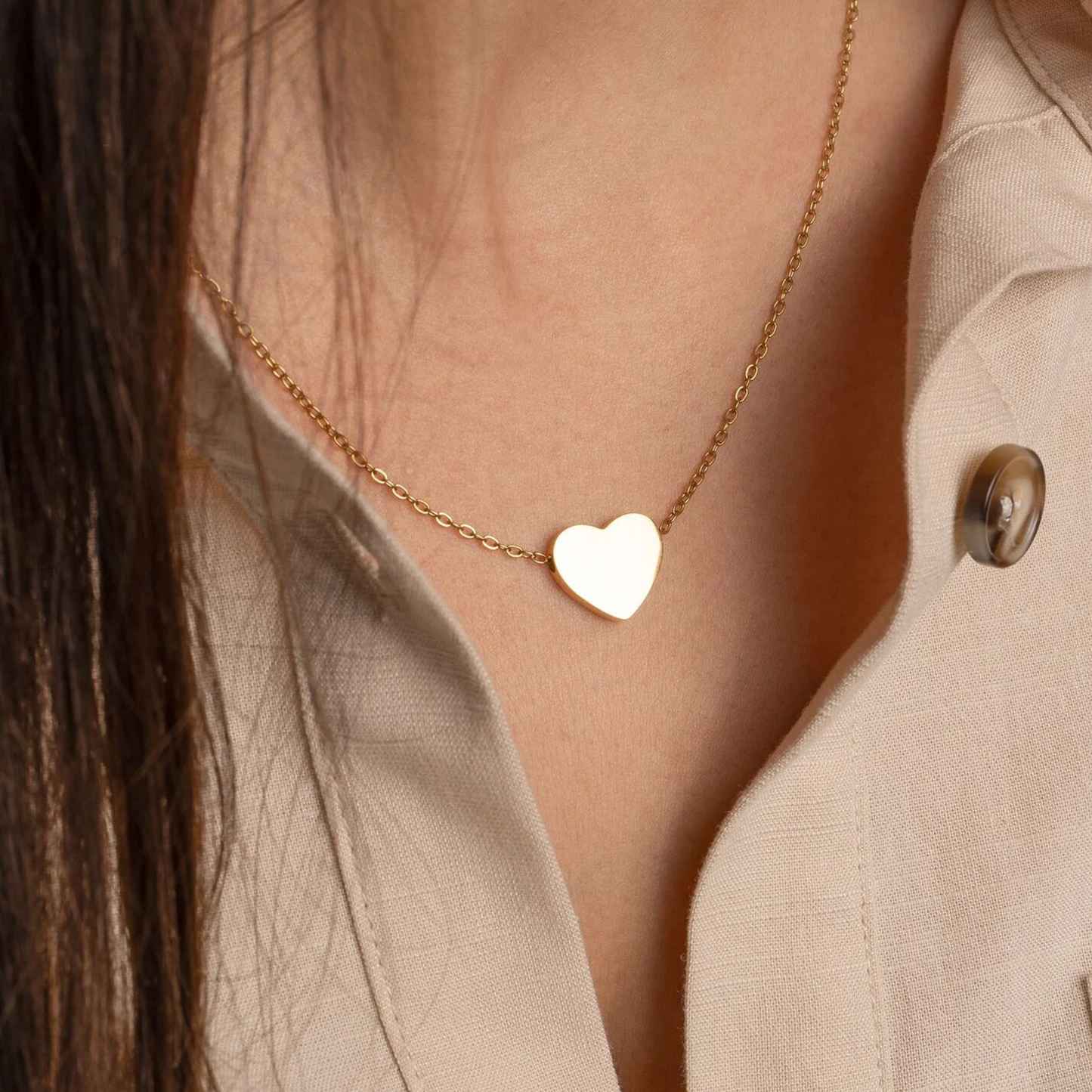 Name Heart Necklace (Engravable)
