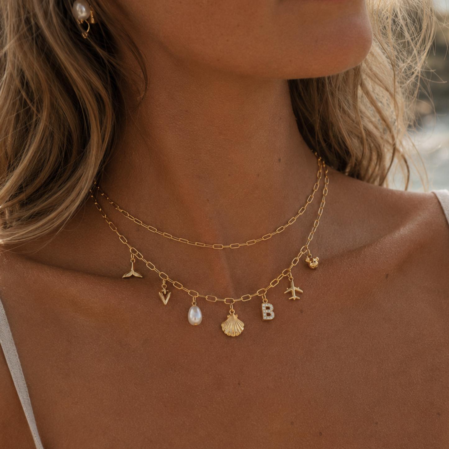 Summer Plans 7-Charm Necklace