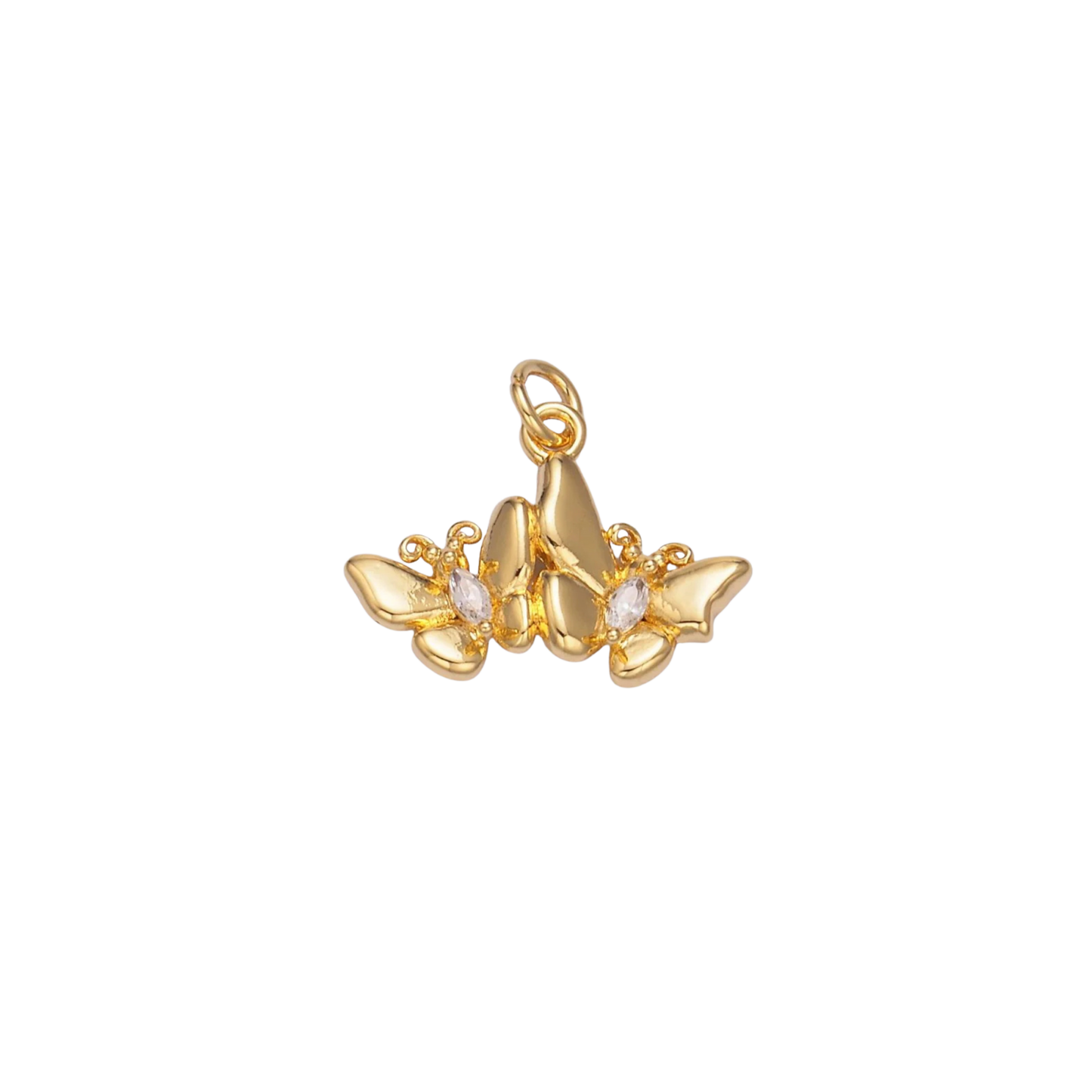 Small Two Butterflies Charm