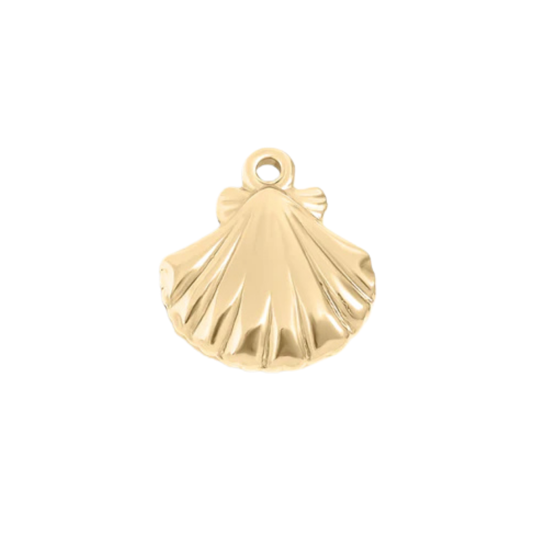 Medium Gold Clam Shell Charm