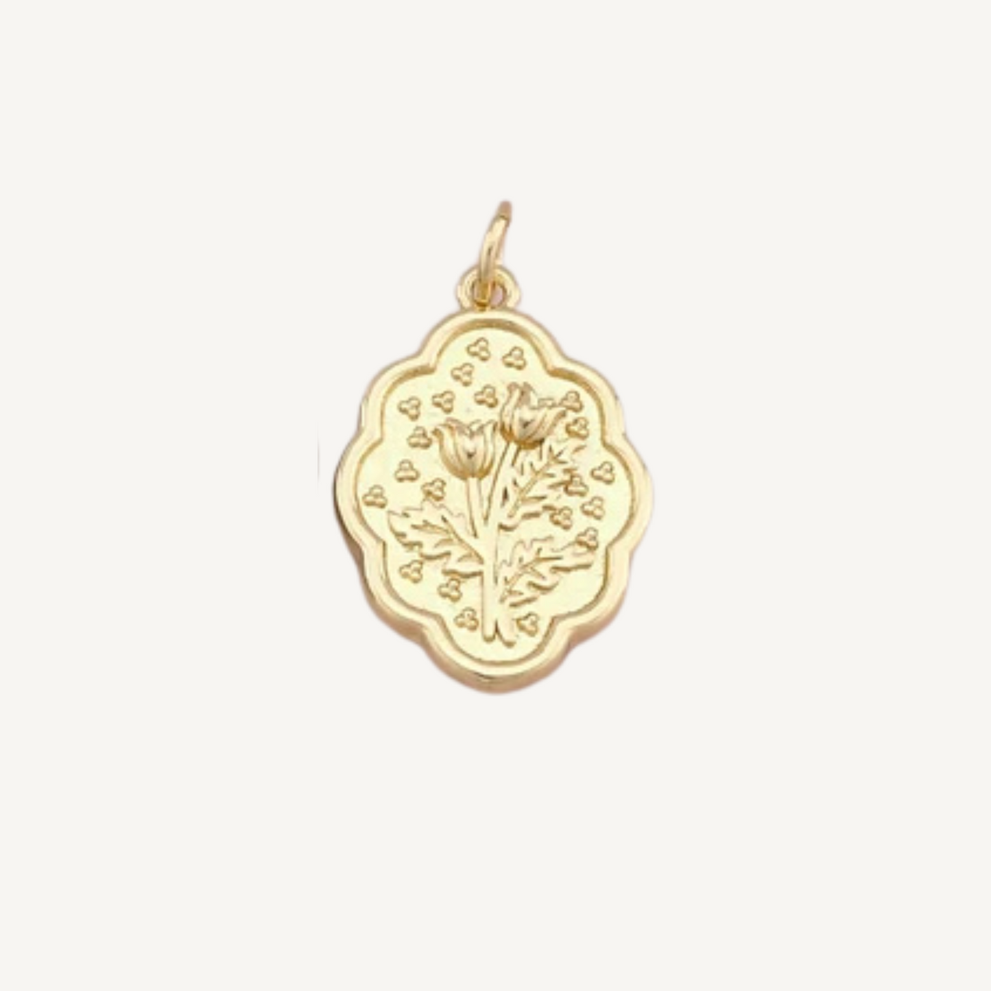Large Scalloped Tulip Charm