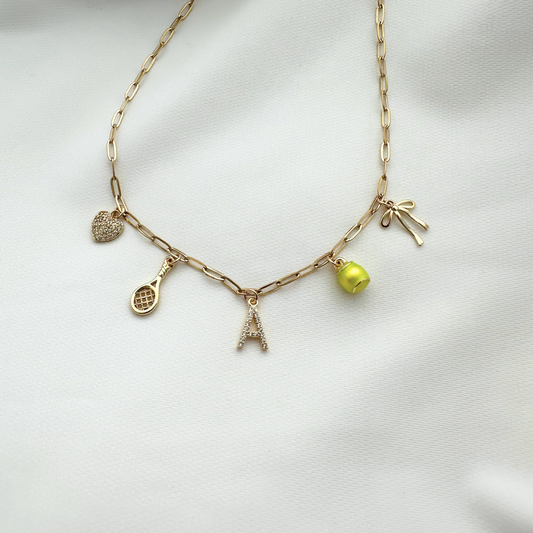 Tennis 5-Charm Necklace