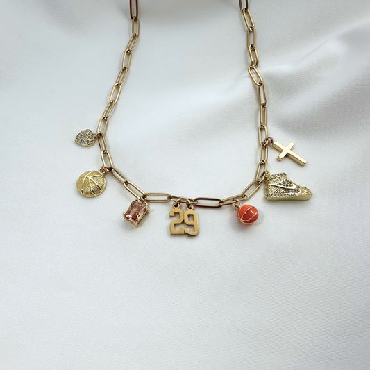 Basketball 7-Charm Necklace