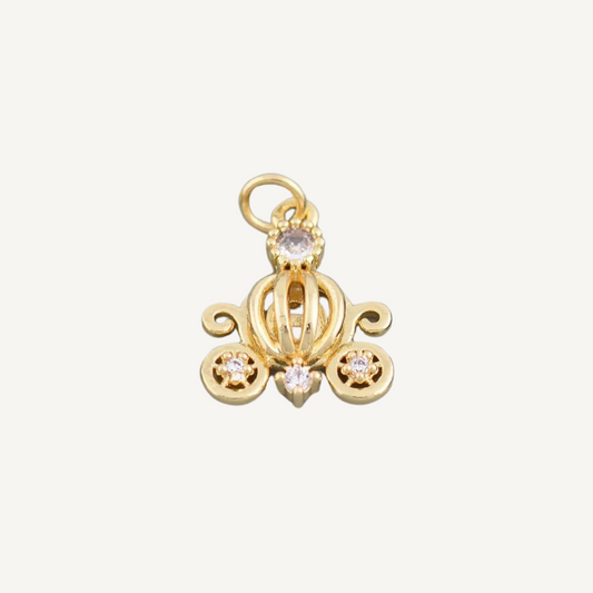 Medium Pumpkin Carriage Charm