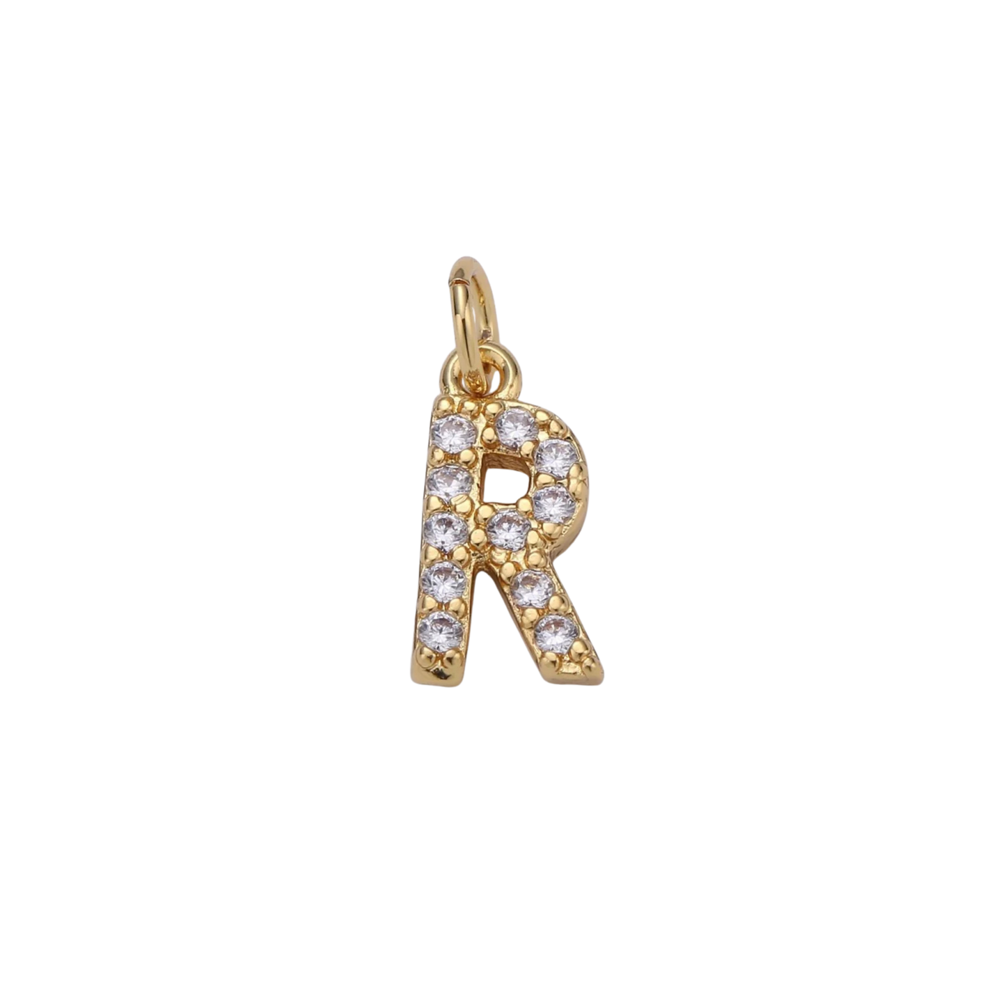 Mini Rhinestone Initial Charm