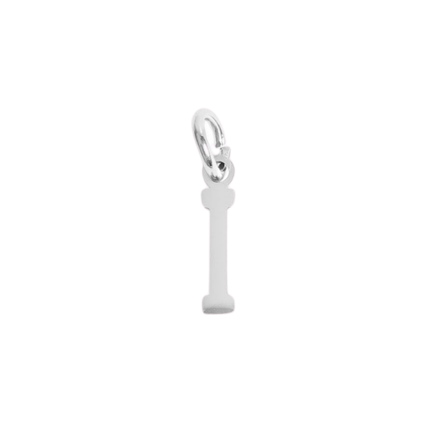Small Silver Varsity Initial Charms