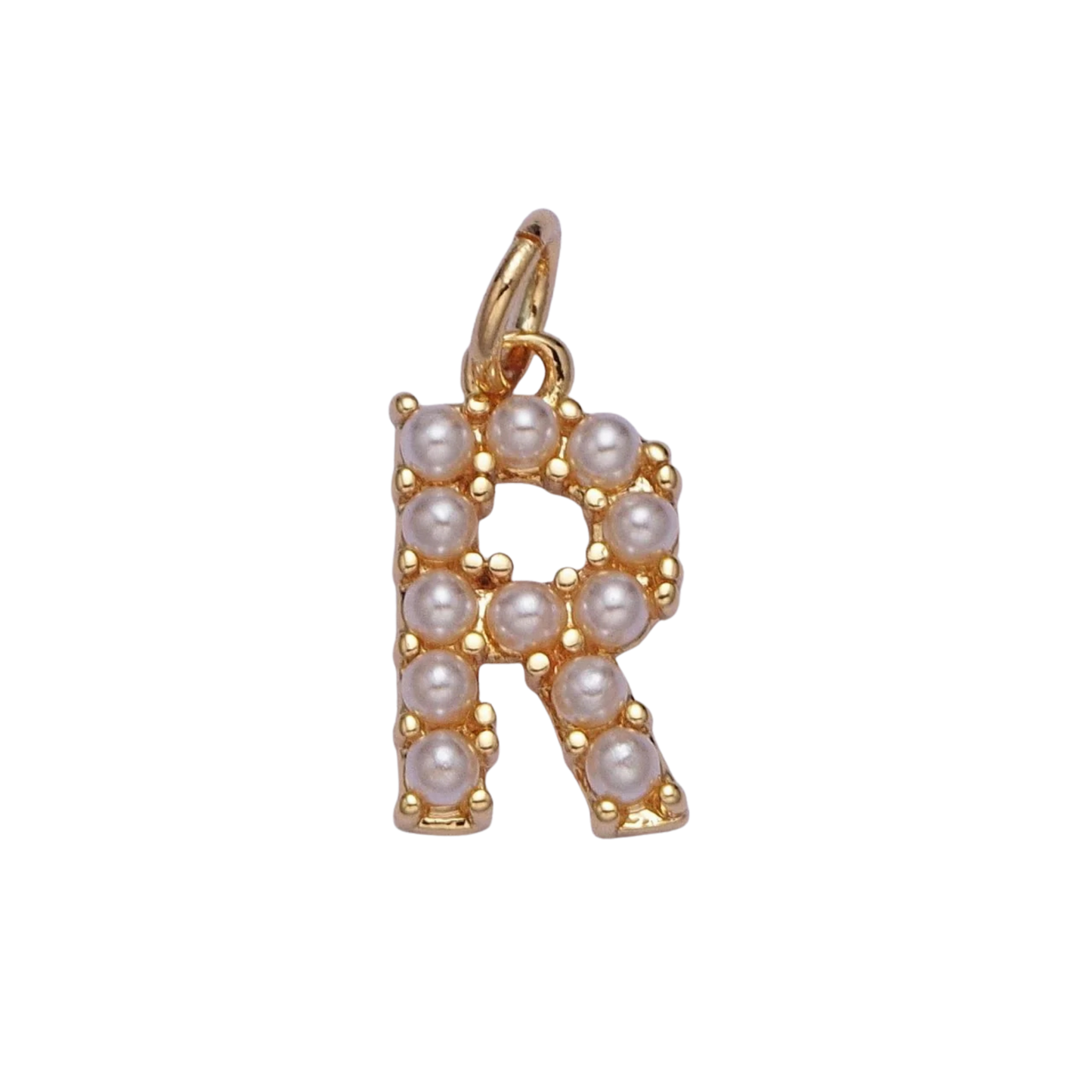 Medium Pearl Initial Charm
