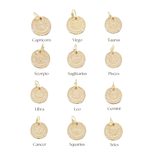 Medium Zodiac Coin Charm