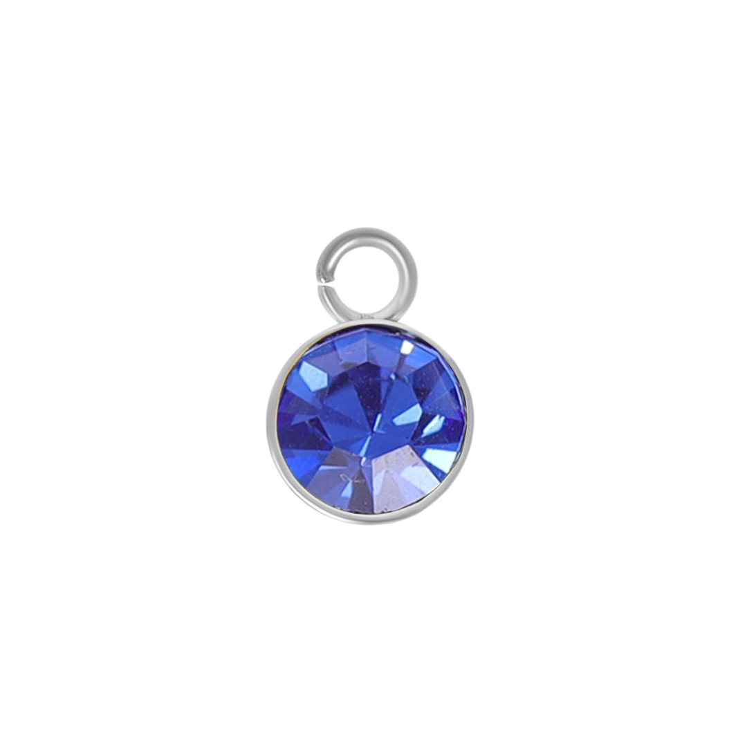 Mini Silver Birthstone Charms