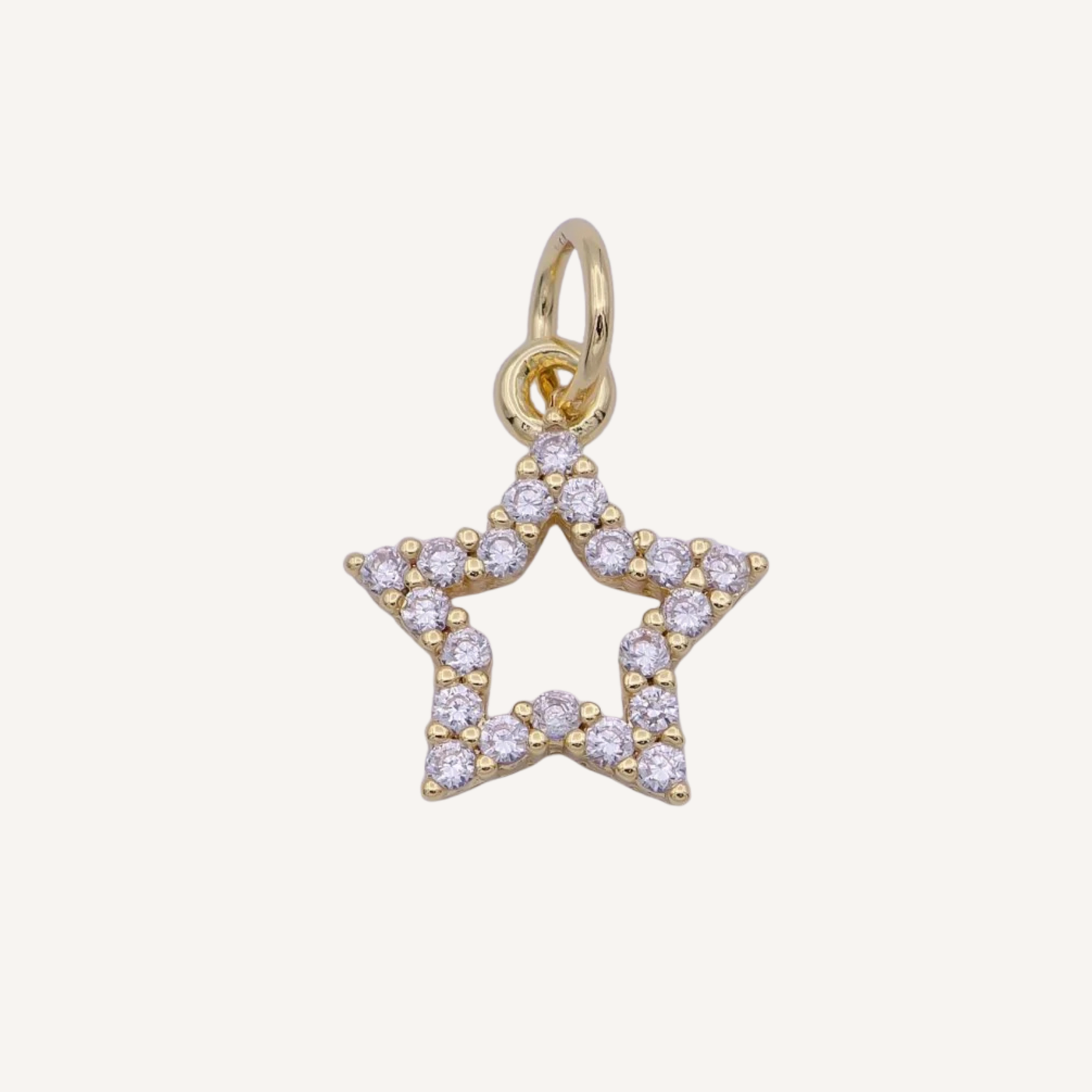 Small Rhinestone Star Charm