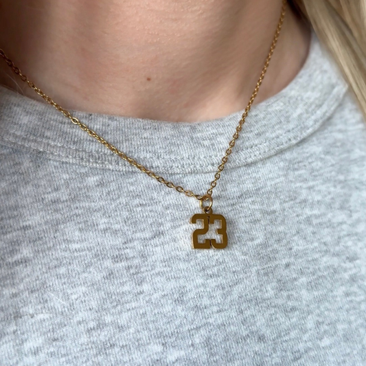 Sports Number Necklace