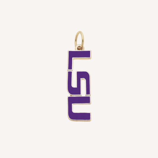 Medium LSU Script Logo Charm