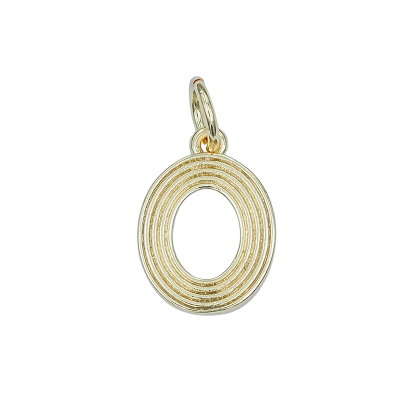 Medium Ribbed Number Charm