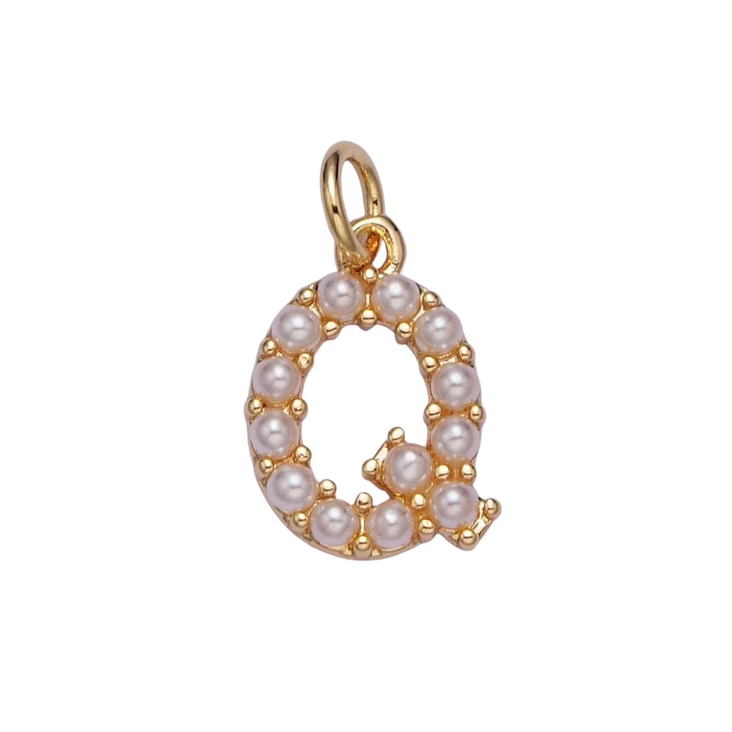 Medium Pearl Initial Charm